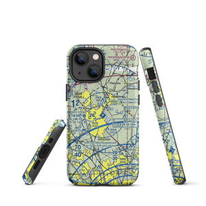 Lawrence Municipal Airport (LWM) VFR Sectional  Tough iPhone Case