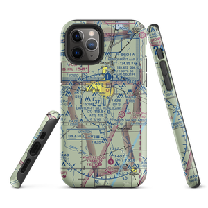 Lawton Fort Sill Regional Airport (LAW) VFR Sectional  Tough iPhone Case