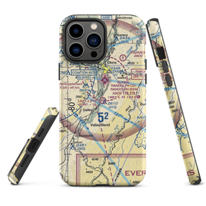 Lazy J. Aerodrome (00WV) VFR Sectional  Tough iPhone Case