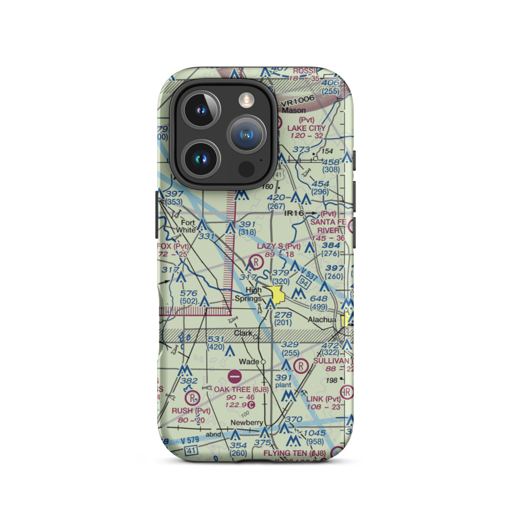 Lazy S Farm Airport (7FL7) VFR Sectional  Tough iPhone Case iPhone 16 Pro model shown
