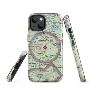 Lebanon Springfield Airport (6I2) VFR Sectional  Tough iPhone Case