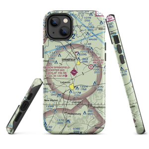 Lebanon Springfield Airport (6I2) VFR Sectional  Tough iPhone Case