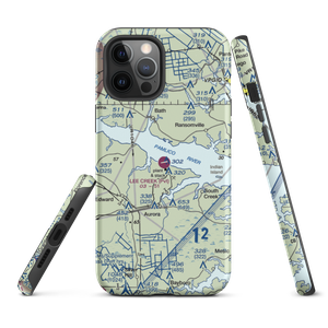 Lee Creek Airport (NC12) VFR Sectional  Tough iPhone Case