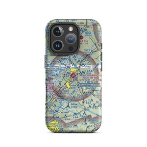 Lee Gilmer Memorial Airport (GVL) VFR Sectional  Tough iPhone Case
