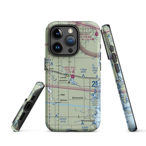 Leeds Municipal Airport (D31) VFR Sectional  Tough iPhone Case