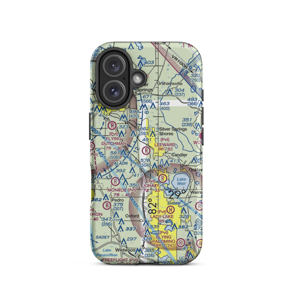 Leeward Air Ranch Airport (FD04) VFR Sectional  Tough iPhone Case iPhone 16 model shown