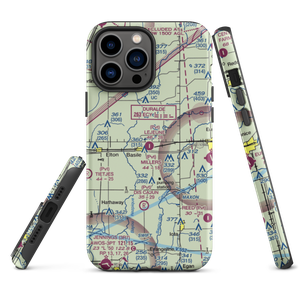 Lejeune Aerial Applications Airport (10LS) VFR Sectional  Tough iPhone Case