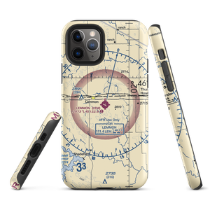 Lemmon Municipal Airport (LEM) VFR Sectional  Tough iPhone Case