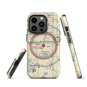 Lemmon Municipal Airport (LEM) VFR Sectional  Tough iPhone Case