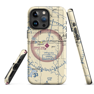 Lemmon Municipal Airport (LEM) VFR Sectional  Tough iPhone Case