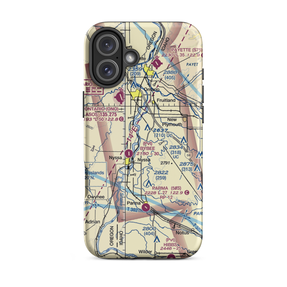 Lemons Field (2ID6) VFR Sectional  Tough iPhone Case iPhone 16 Plus model shown