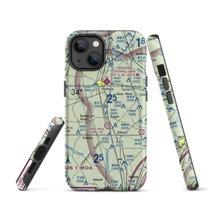 Leuth Flying Service Airport (MS52) VFR Sectional  Tough iPhone Case