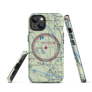Lewis County Regional Airport (6M6) VFR Sectional  Tough iPhone Case