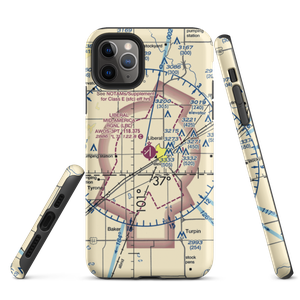 Liberal Mid-America Regional Airport (LBL) VFR Sectional  Tough iPhone Case