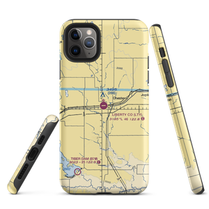 Liberty County Airport (LTY) VFR Sectional  Tough iPhone Case