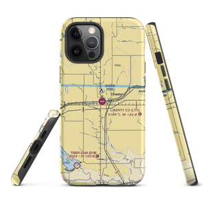 Liberty County Airport (LTY) VFR Sectional  Tough iPhone Case