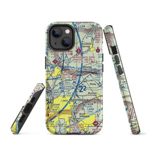 Liberty Landing Airport (4MO4) VFR Sectional  Tough iPhone Case