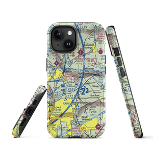 Liberty Landing Airport (4MO4) VFR Sectional  Tough iPhone Case