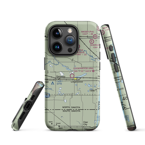 Lidgerwood Municipal Airport (4N4) VFR Sectional  Tough iPhone Case