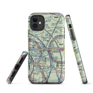 Light Plane Flyers Airfield (LS36) VFR Sectional  Tough iPhone Case