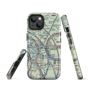 Light Plane Flyers Airfield (LS36) VFR Sectional  Tough iPhone Case
