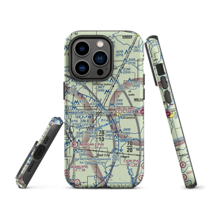 Light Plane Flyers Airfield (LS36) VFR Sectional  Tough iPhone Case