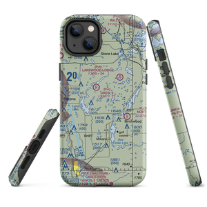 Lilac Time Airport (WI12) VFR Sectional  Tough iPhone Case