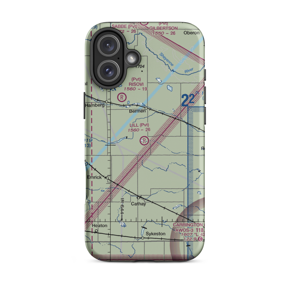 Lill Strip (NA75) VFR Sectional  Tough iPhone Case iPhone 16 Plus model shown