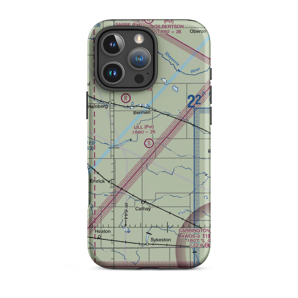 Lill Strip (NA75) VFR Sectional  Tough iPhone Case iPhone 16 Pro Max model shown