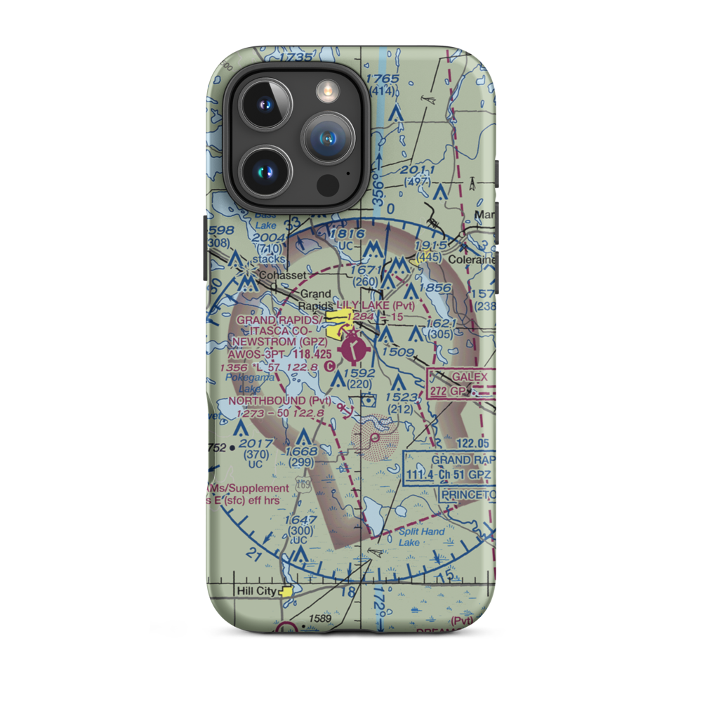 Lily Lake Seaplane Base (12MN) VFR Sectional  Tough iPhone Case iPhone 16 Pro Max model shown