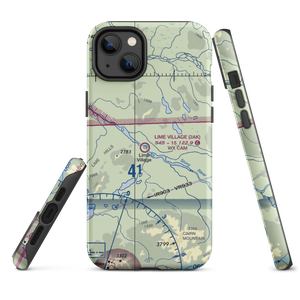 Lime Village Airport (2AK) VFR Sectional  Tough iPhone Case