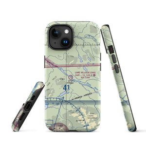 Lime Village Airport (2AK) VFR Sectional  Tough iPhone Case