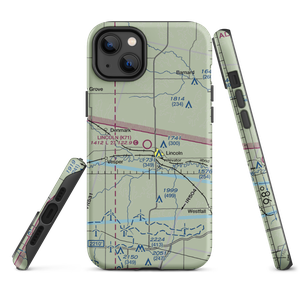 Lincoln Municipal Airport (K71) VFR Sectional  Tough iPhone Case