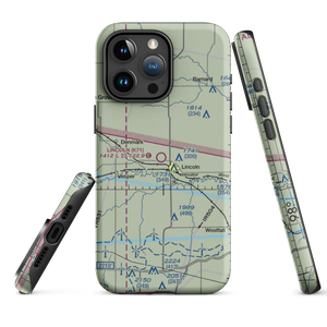 Lincoln Municipal Airport (K71) VFR Sectional  Tough iPhone Case