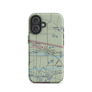 Lincoln Municipal Airport (K71) VFR Sectional  Tough iPhone Case