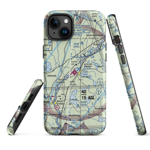 Lincoln Regional Airport (LRG) VFR Sectional  Tough iPhone Case