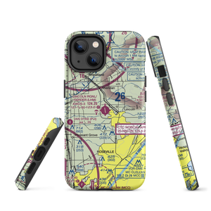 Lincoln Regional Karl Harder Field (LHM) VFR Sectional  Tough iPhone Case