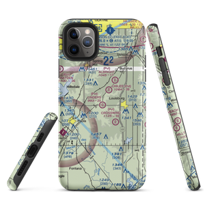 Linders Cow-Chip Airport (7KS6) VFR Sectional  Tough iPhone Case