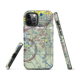 Linders Cow-Chip Airport (7KS6) VFR Sectional  Tough iPhone Case