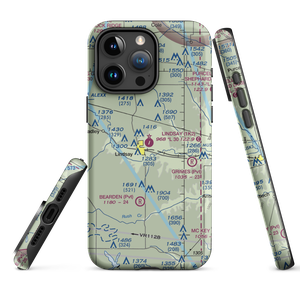 Lindsay Municipal Airport (1K2) VFR Sectional  Tough iPhone Case