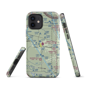 Lindsay Municipal Airport (1K2) VFR Sectional  Tough iPhone Case