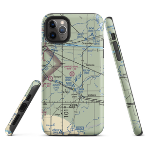 Linrud Airstrip (NA13) VFR Sectional  Tough iPhone Case