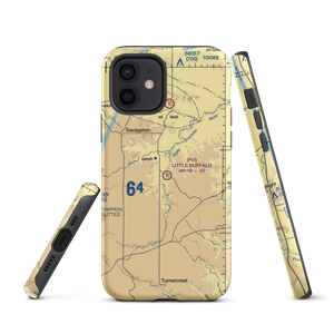 Little Buffalo Ranch Airport (WY13) VFR Sectional  Tough iPhone Case