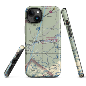 Little Goose Lock and Dam Airport (16W) VFR Sectional  Tough iPhone Case