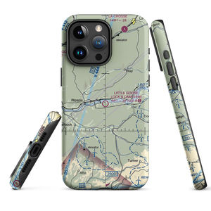 Little Goose Lock and Dam Airport (16W) VFR Sectional  Tough iPhone Case