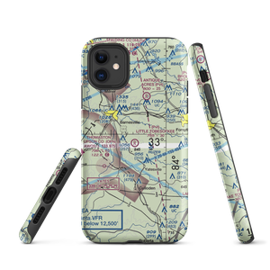 Little Tobesofkee Creek Ranch Airport (GA86) VFR Sectional  Tough iPhone Case