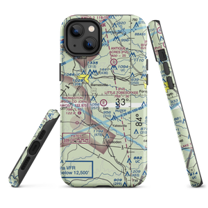Little Tobesofkee Creek Ranch Airport (GA86) VFR Sectional  Tough iPhone Case