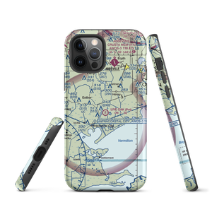 Live Oak Landing Strip (LA60) VFR Sectional  Tough iPhone Case