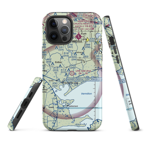 Live Oak Landing Strip (LA60) VFR Sectional  Tough iPhone Case