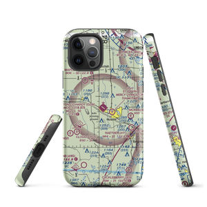 Livingston County Spencer J. Hardy Airport (OZW) VFR Sectional  Tough iPhone Case